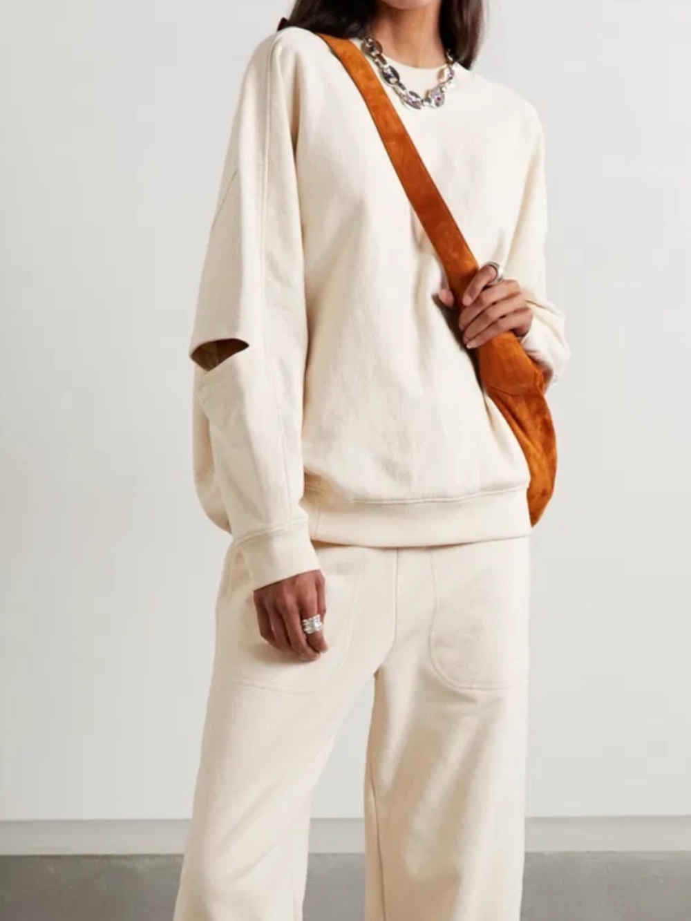 Tibi Crewneck Cocoon Sweatshirt